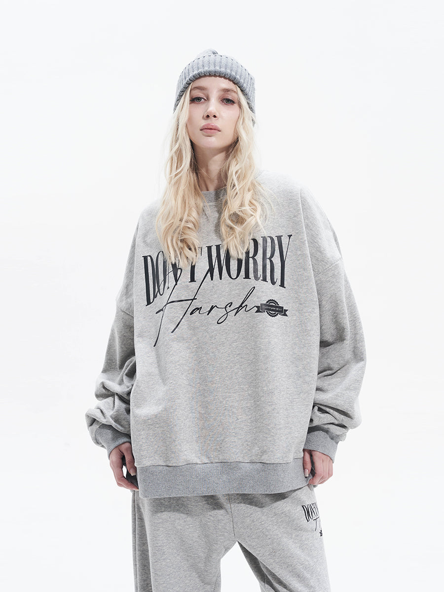 Harsh and Cruel Handwriting Logo Crewneck Sweatshirts
