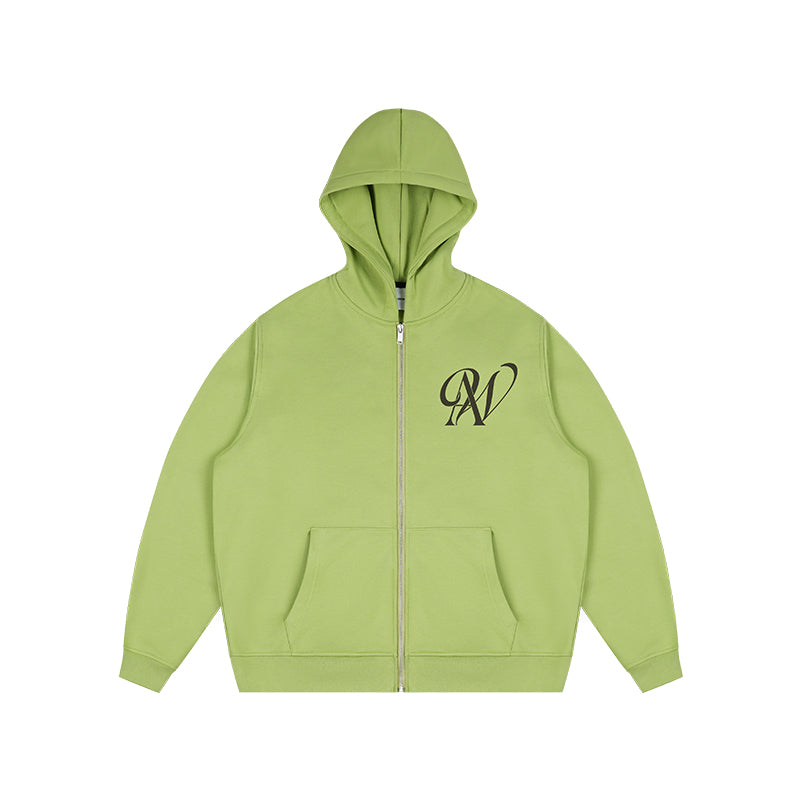 ANTIDOTE Embroidered Basic Zipper Hoodie