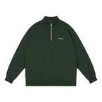 Wassup House Half Zipper Logo Sweatshirt