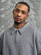 F3F Select Deconstructed Long Sleeve Polo sweatshirt