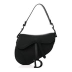 Ultra Matte Calfskin Saddle Bag Black