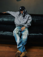 Small Town Kid x MEDM Peace Dove Logo Zip Up Hoodie