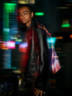 AFGK Night Kids Biker Leather Jacket