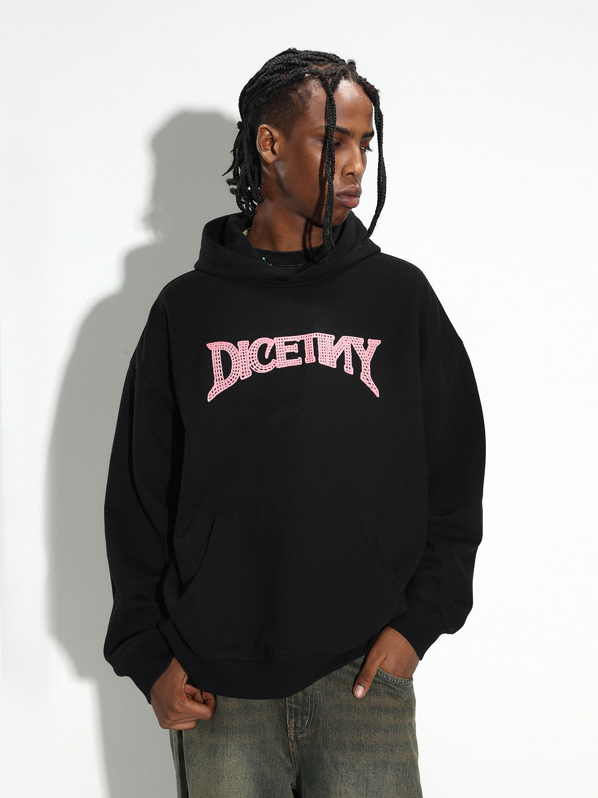 DICETINY Chain Embroidered Logo Hoodie