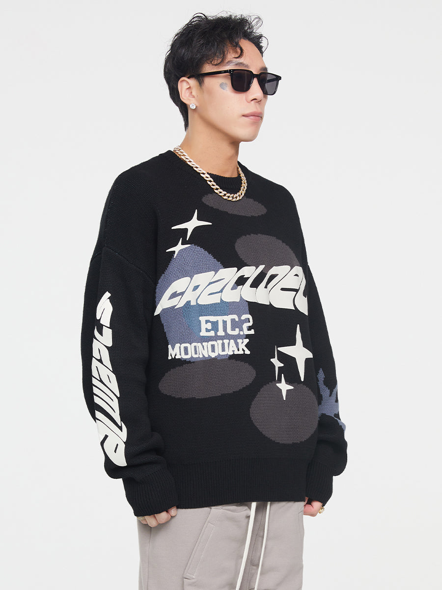 F2CE Foam Print Knit Sweater