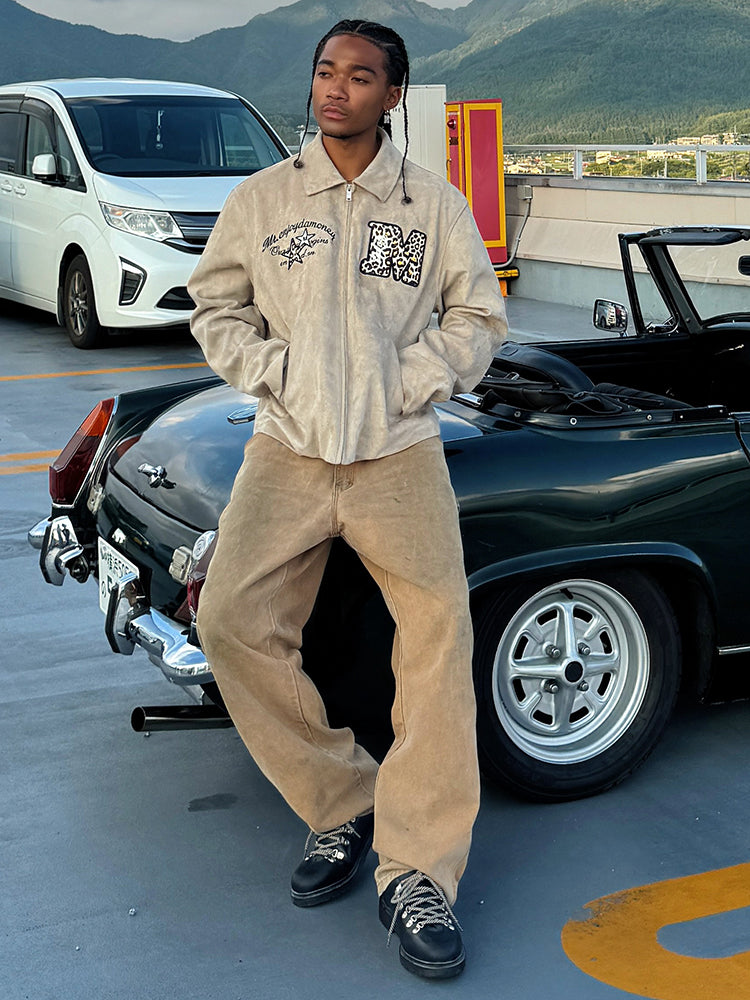 MEDM Animal Texture Suede Jacket