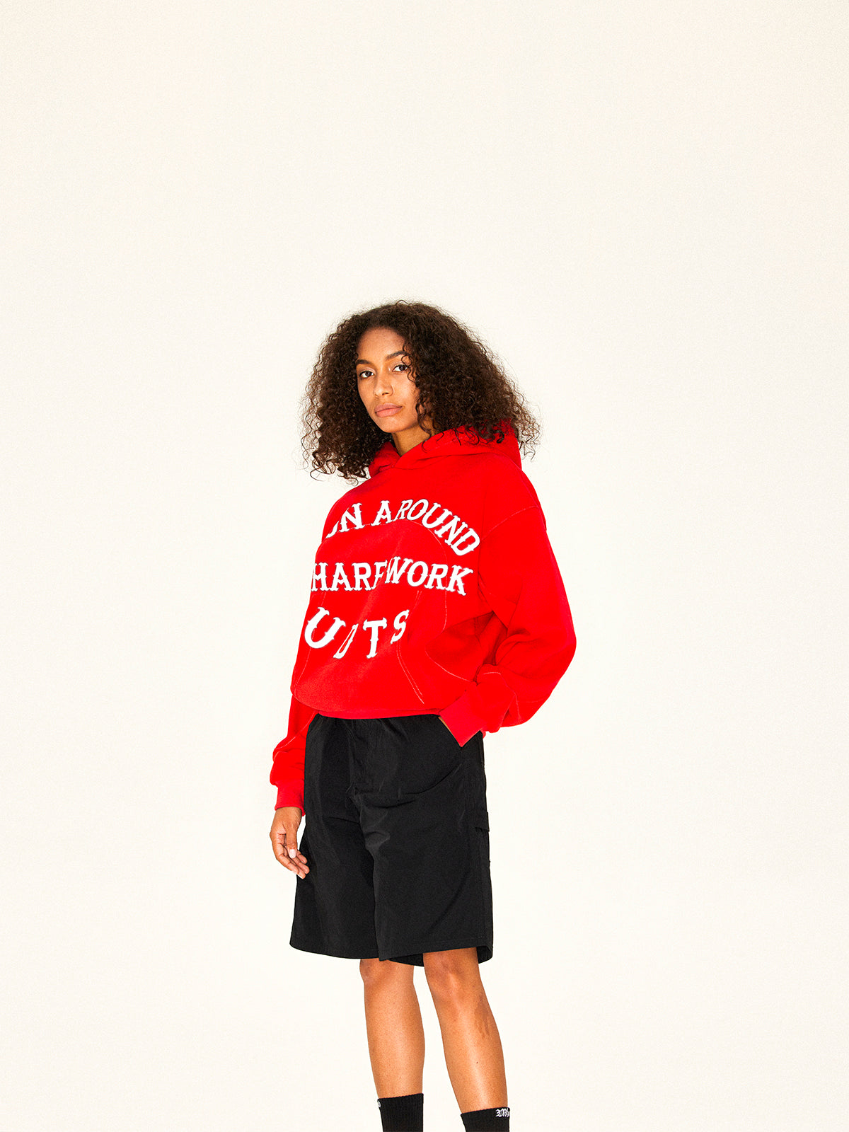 MHARF Printed Patchwork Hoodie