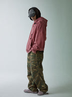 F2CE Washed Destruction Metal Logo Hoodie
