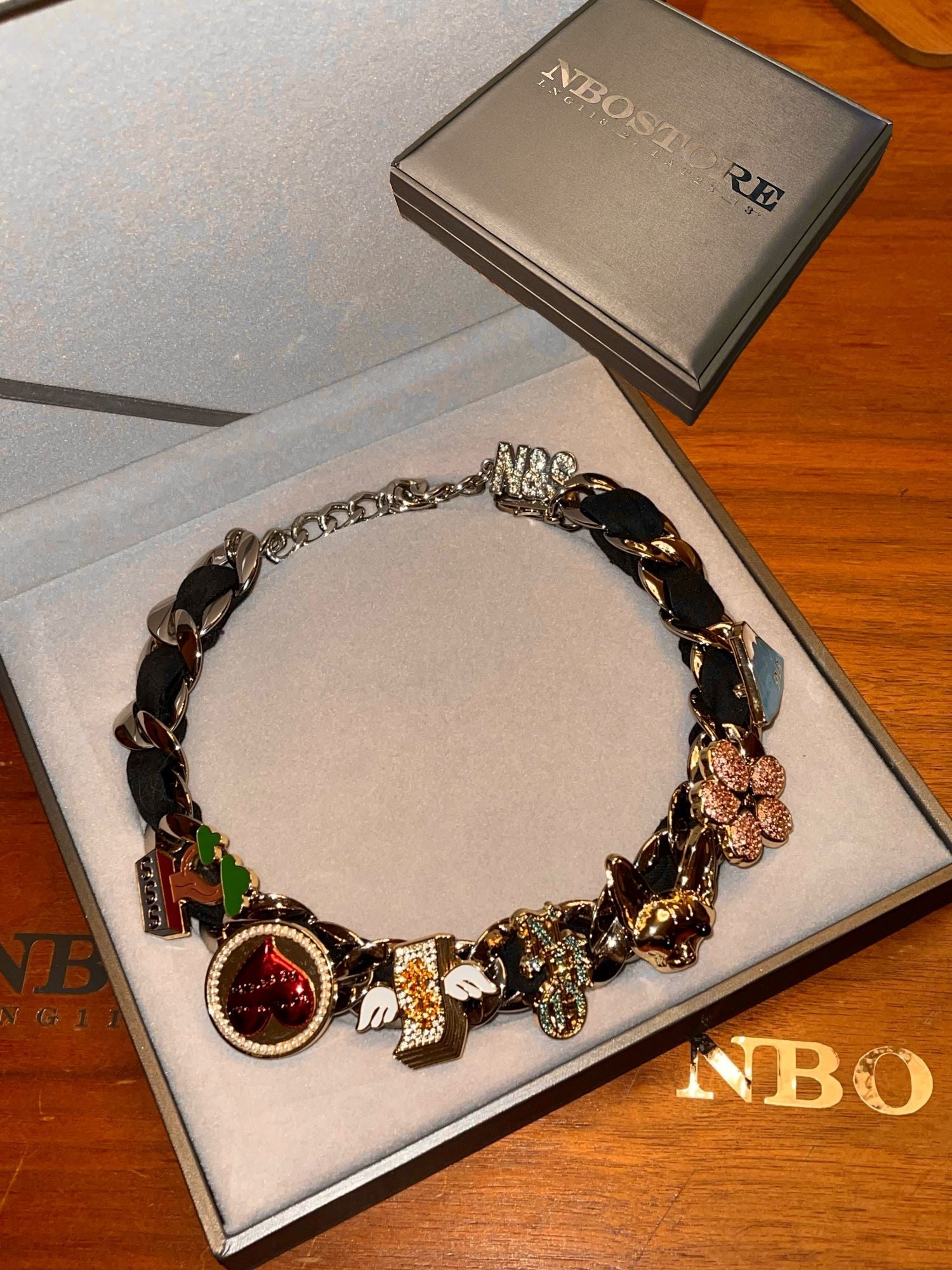NboStore × Supplier Pearl Love Rotatable Necklace