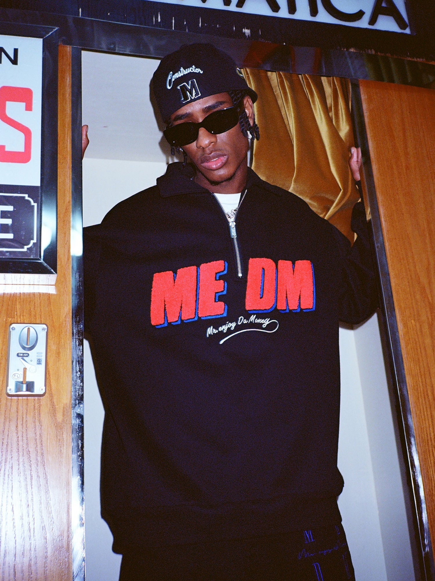 MEDM Half Zipper Logo POLO Sweatshirts