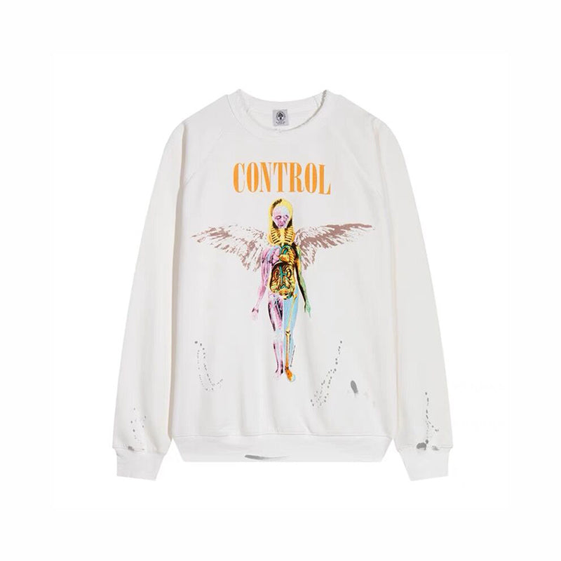F3F Select Vintage Angel Holy Mother Print Sweatshirts