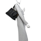 Vitello Daino Caribu Tote Black