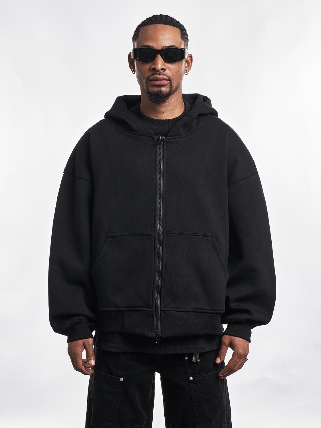F3F Select Basic Oversize Zip Up Hoodie