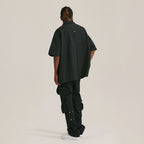 ANTIDOTE Zipper Studded Nylon Shirt
