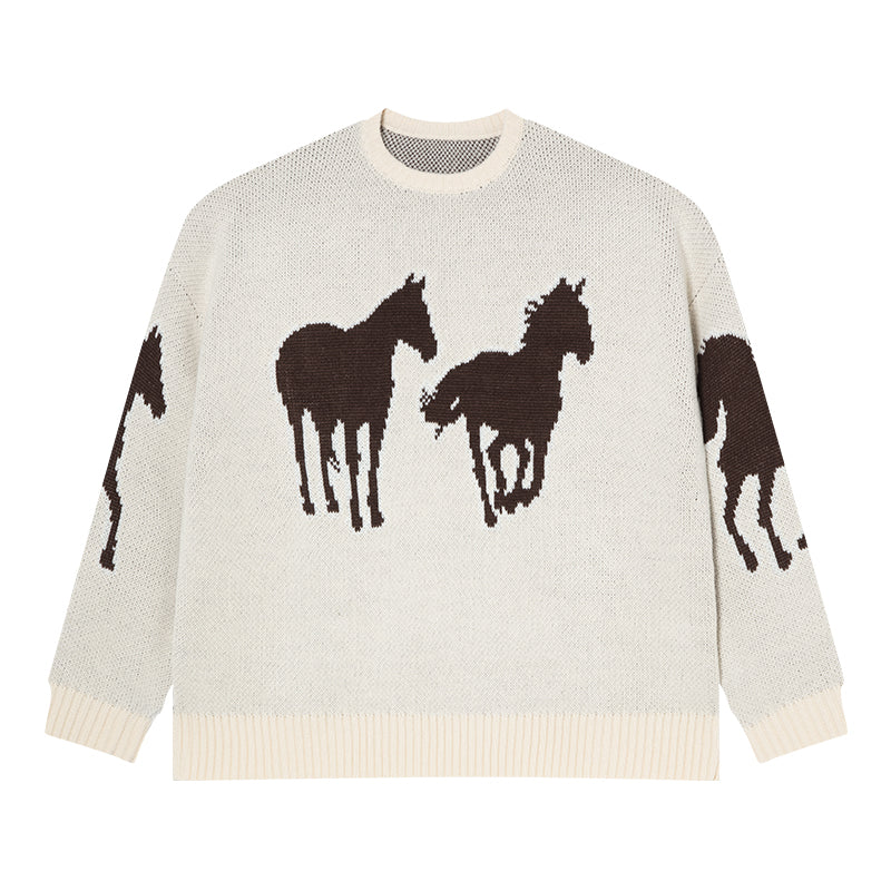 AFGK Dark Horse Jacquard Knit Sweater