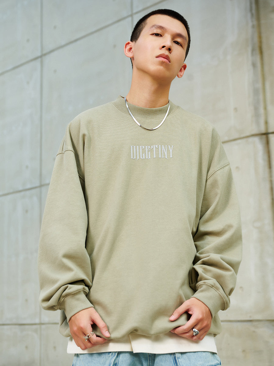 DICETINY Basic Logo Printed Sweatshirt