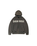 S45 Gemstone Logo Washed Zip Up Hoodie
