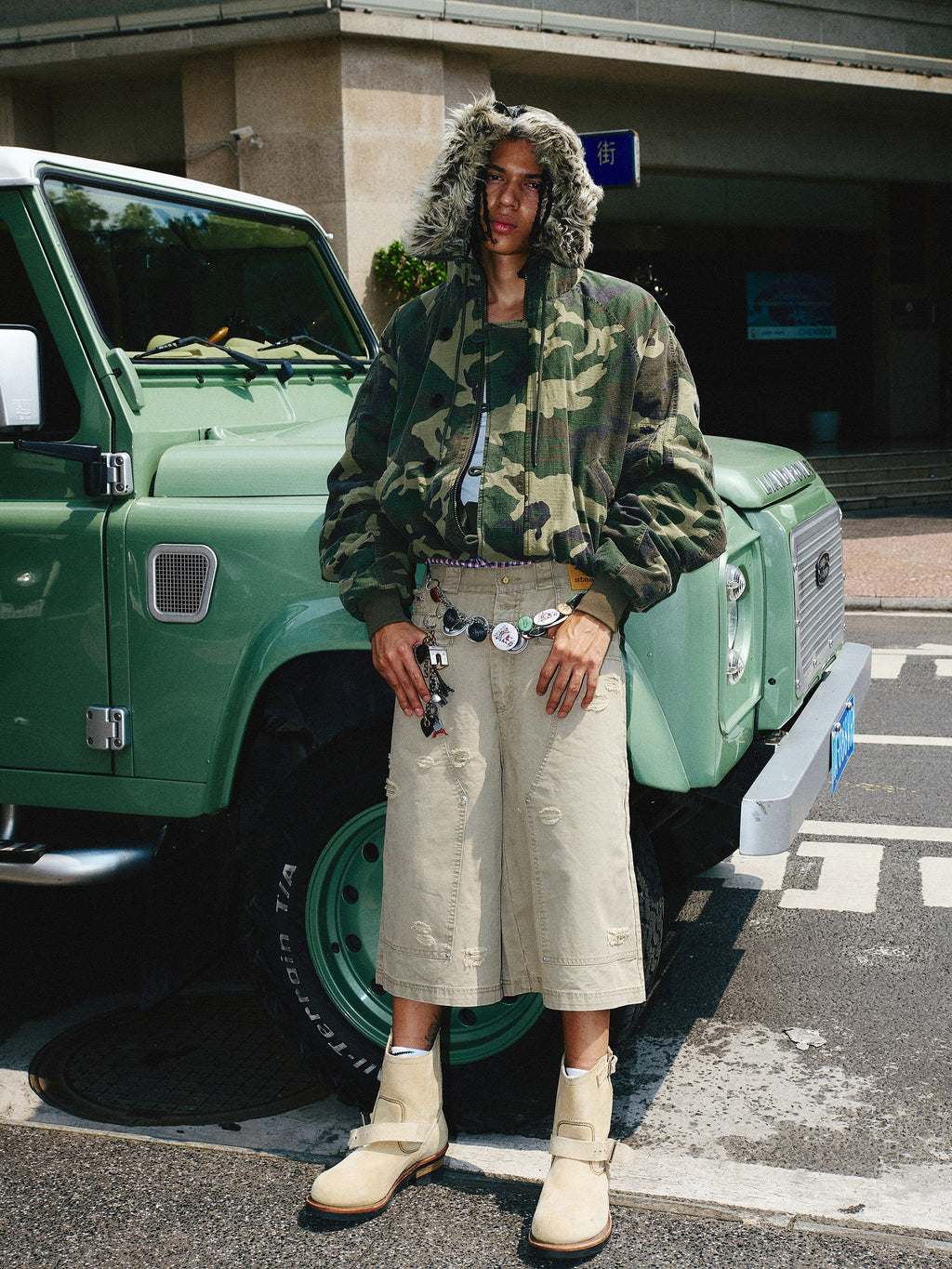 STEEPC Green Camouflage N2B Military Jacket