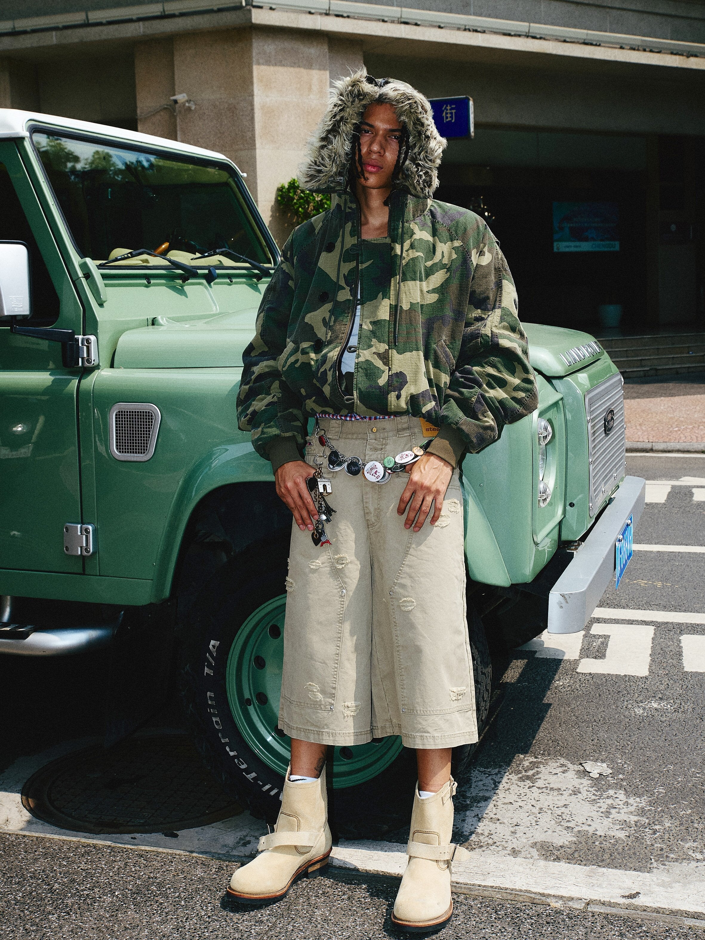 STEEPC Green Camouflage N2B Military Jacket