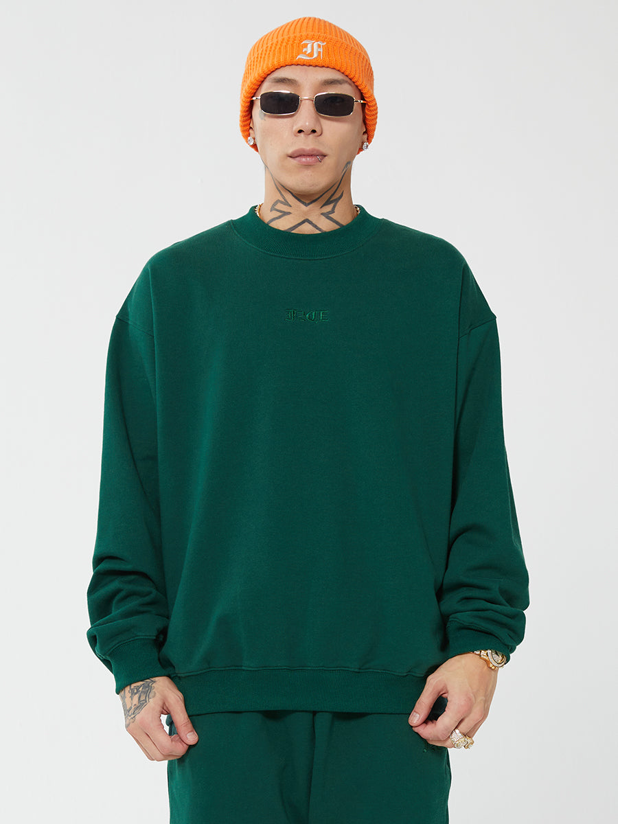 F2CE Embroidered LOGO Basic Pullover Sweatshirts