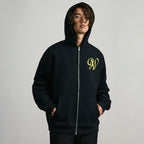 ANTIDOTE Embroidered Basic Zipper Hoodie
