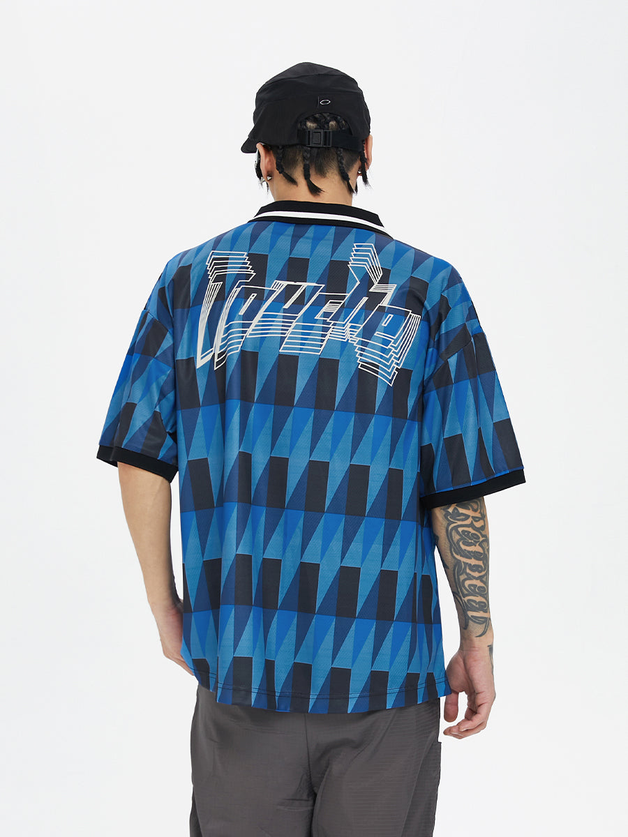 F2CE Retro Soccer Jersey Polo Shirt