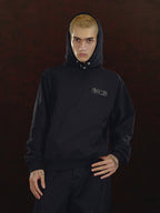 DICETINY Metal Logo & Button Hoodie