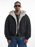 F3F Select Fur Quilted Lining Hoodie Jacket