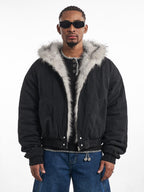 F3F Select Fur Quilted Lining Hoodie Jacket
