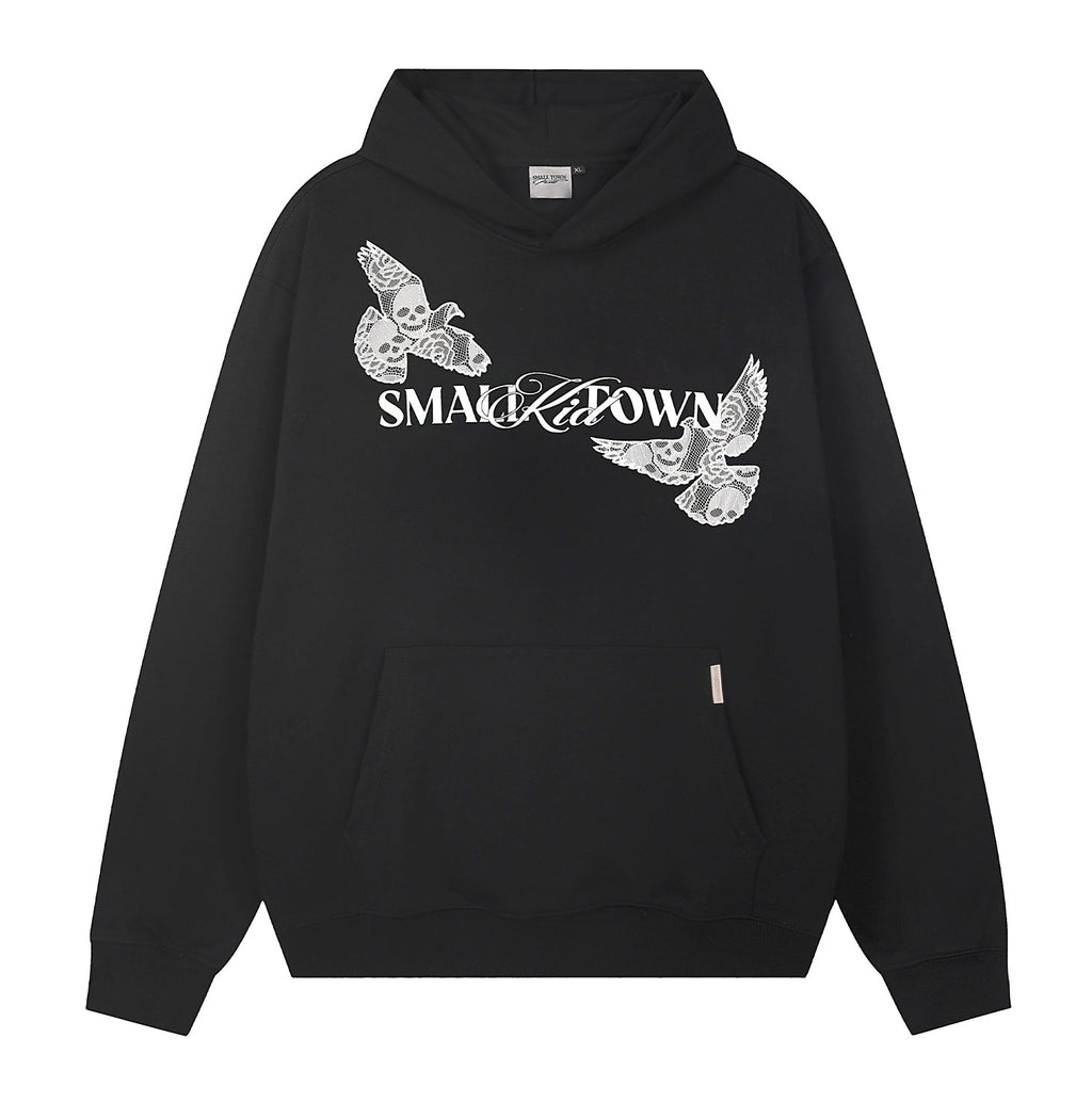 Small Town Kid Lace Peace Dove Hoodie