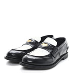 Spazzolato Penny Loafer 39 Black White