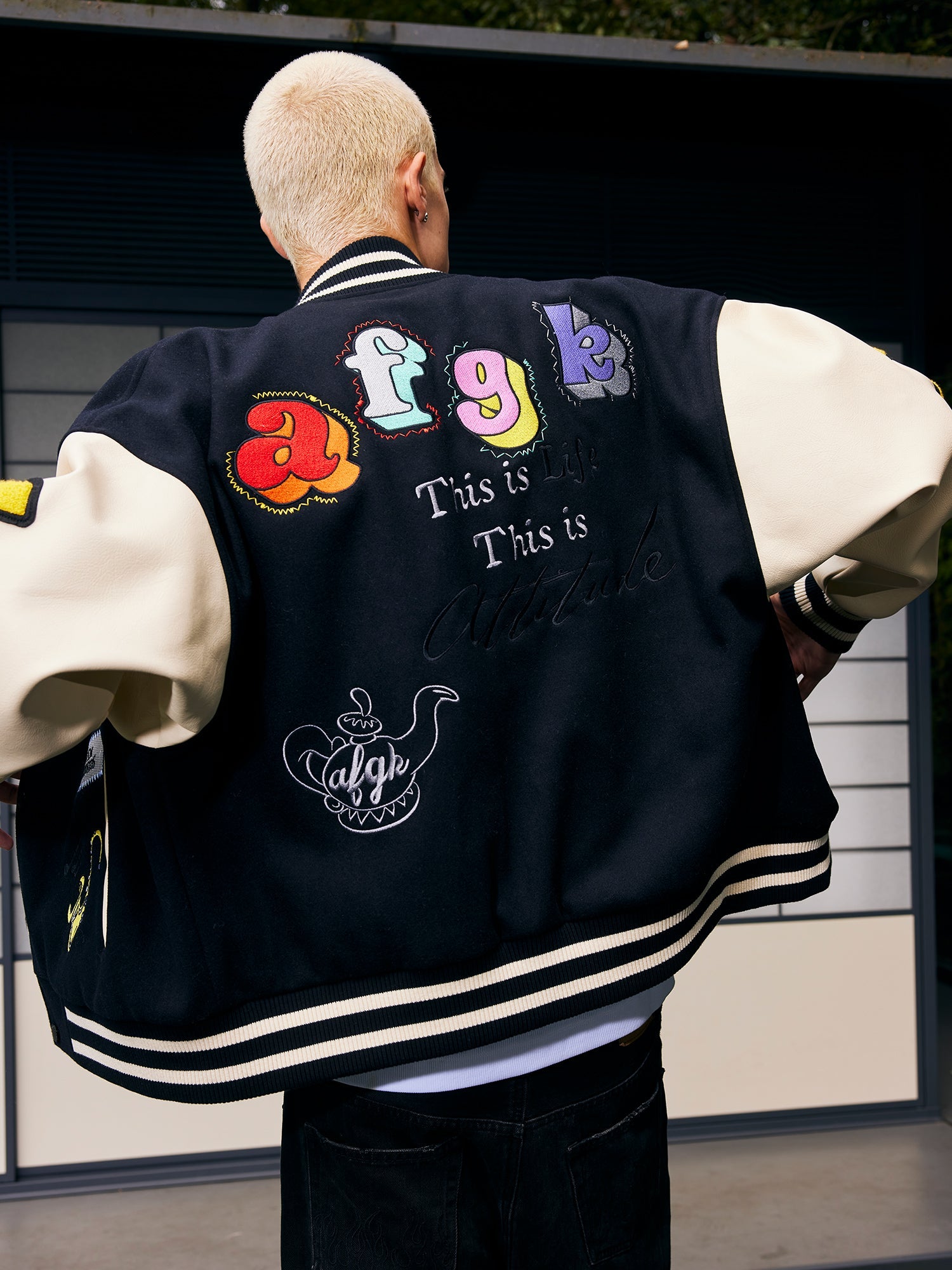 AFGK 6th Anniversary Edition Graffiti Varsity Jacket
