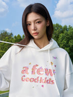 AFGK Butterfly Flower Flying Embroidery Hoodie