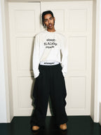 STEEPC Dimensional Cut Pleated Baggy Sweatpants