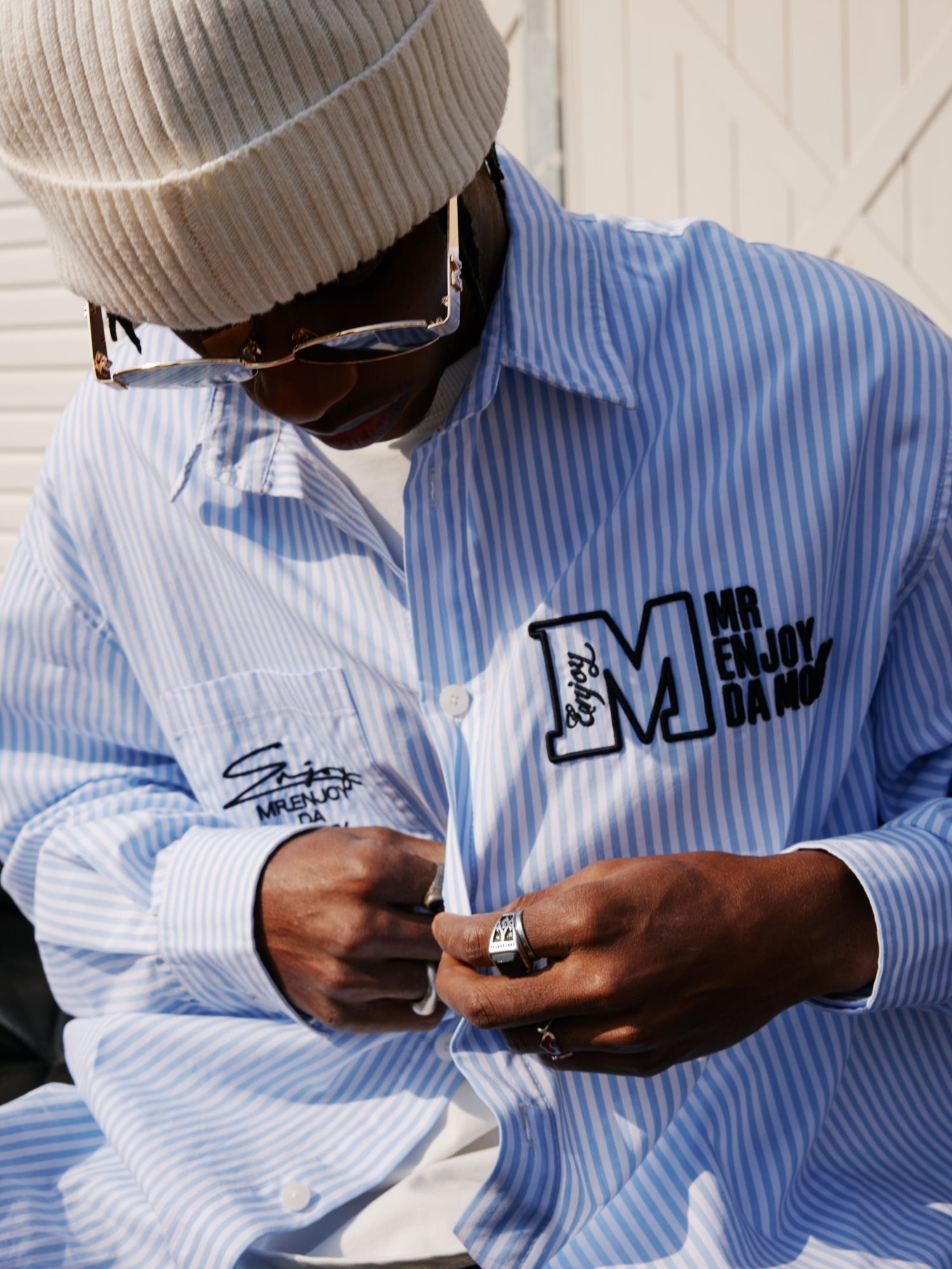MEDM 3D Embroidery Long Sleeved Shirt