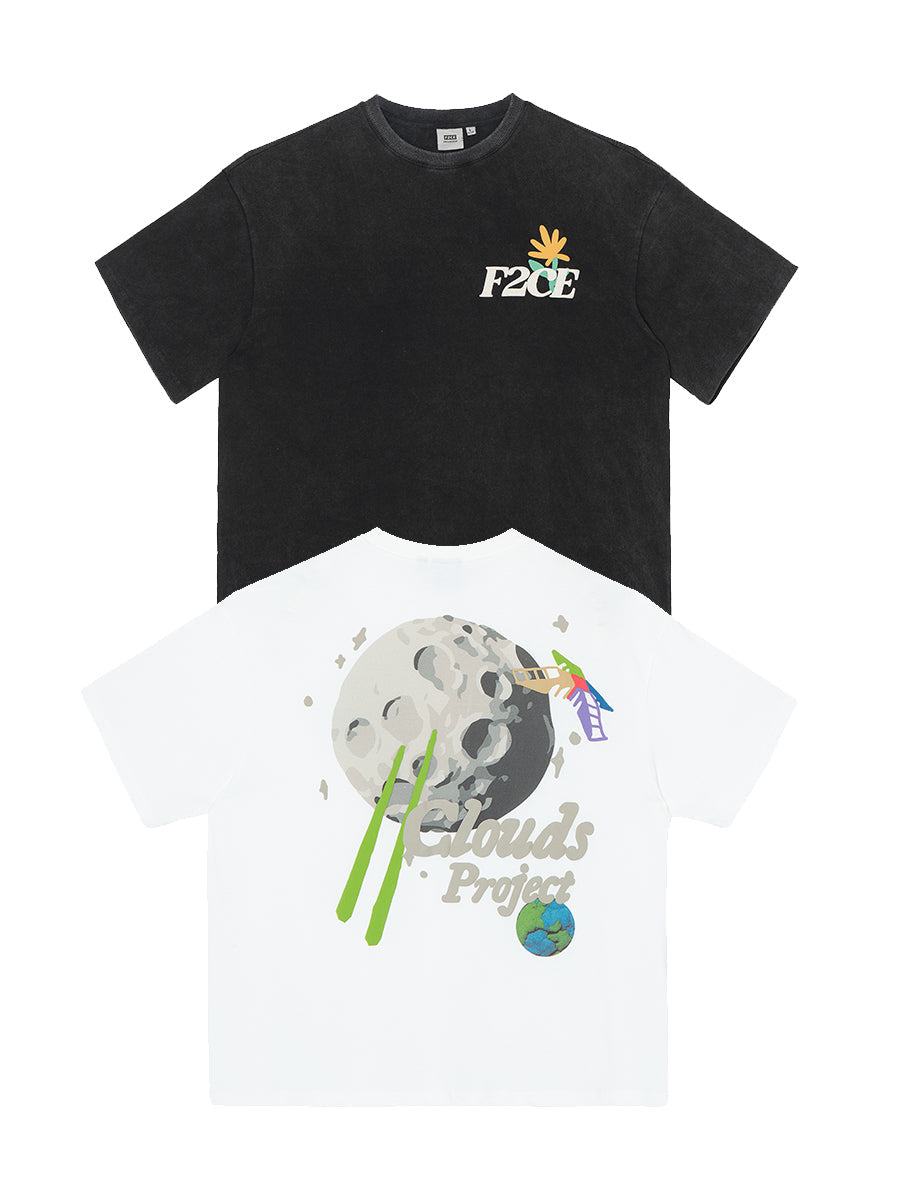 F2CE Foam Moon Print Tee