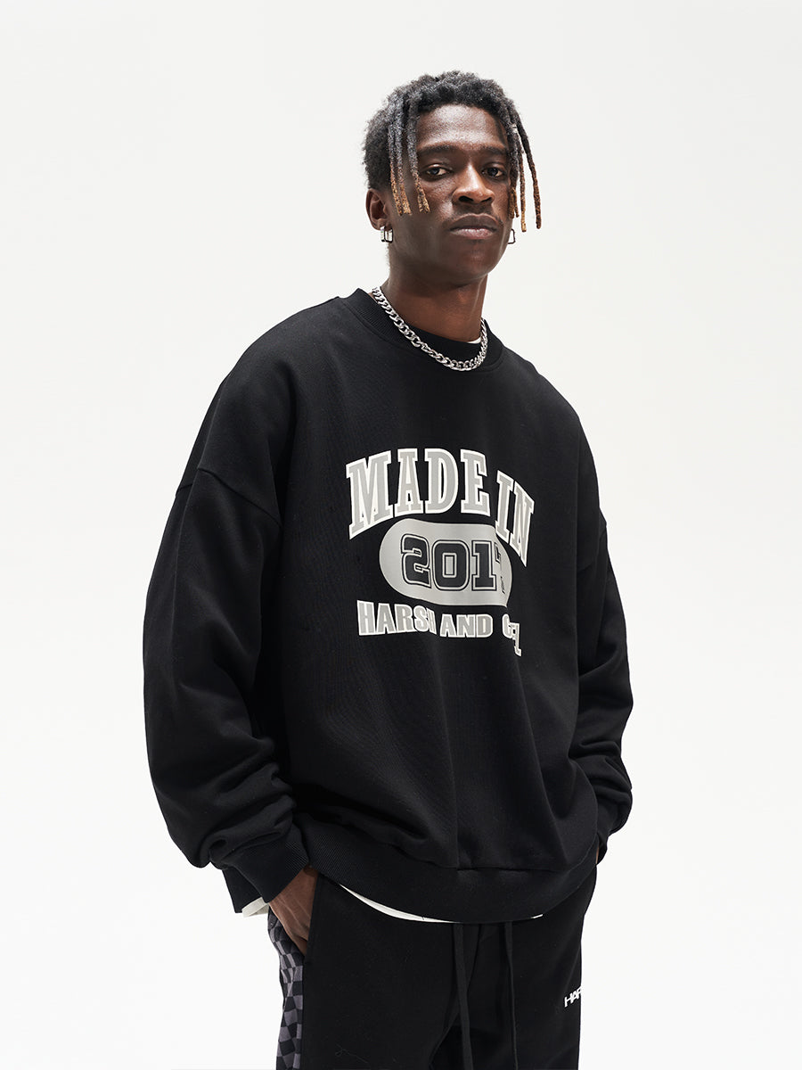 Harsh and Cruel Retro Theme Round Neck Sweatshirts