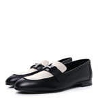 Toile De Coton Calfskin Womens Paris Loafers 37 Black Prunoir