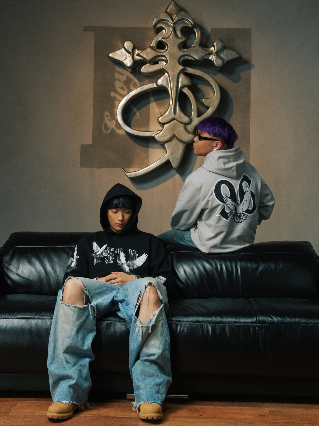 Small Town Kid x MEDM Peace Dove Logo Hoodie