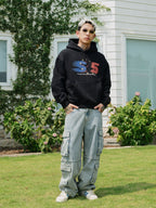 S45 Stripe Star Logo Hoodie