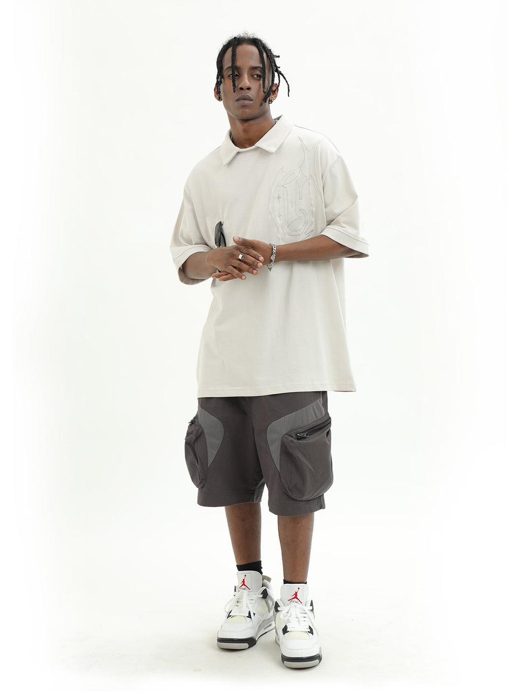 Cashrules Cross Star Logo Embroidered Polo