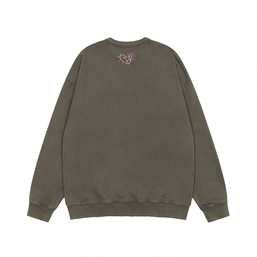 Cashrules Washed Cactus Print Sweatshirt