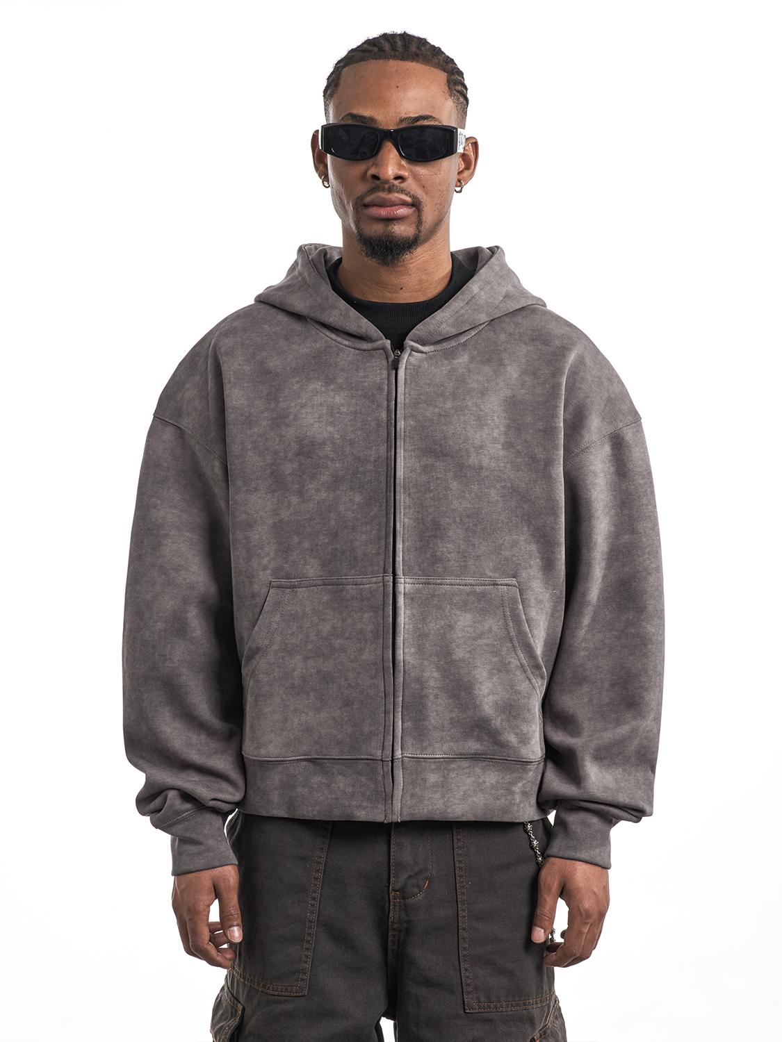 F3F Select Wasteland Distressed Zip Up Hoodie