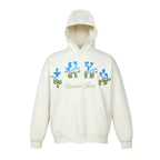 YADcrew Blue Sky Flower Puzzle Embroidery Hoodie