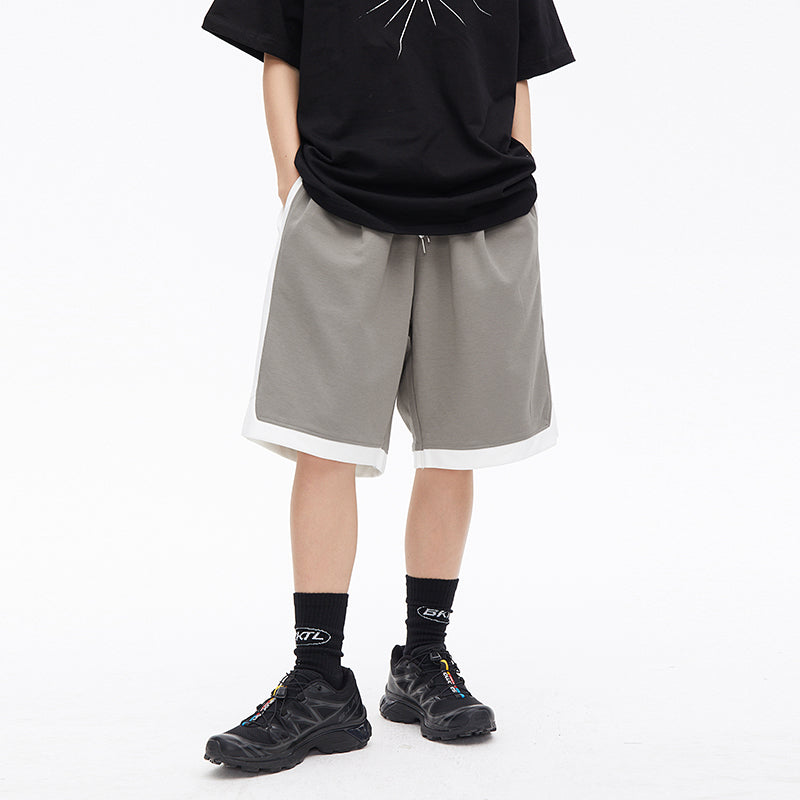 Contrast Color Basketball Shorts