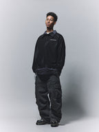 ANTIDOTE Fake Two Piece Plaid Patchwork Long Sleeve Shirt