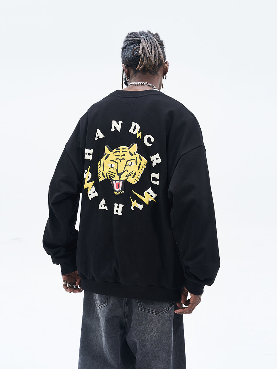 Harsh and Cruel Tiger Circle Ring Sweatshirts