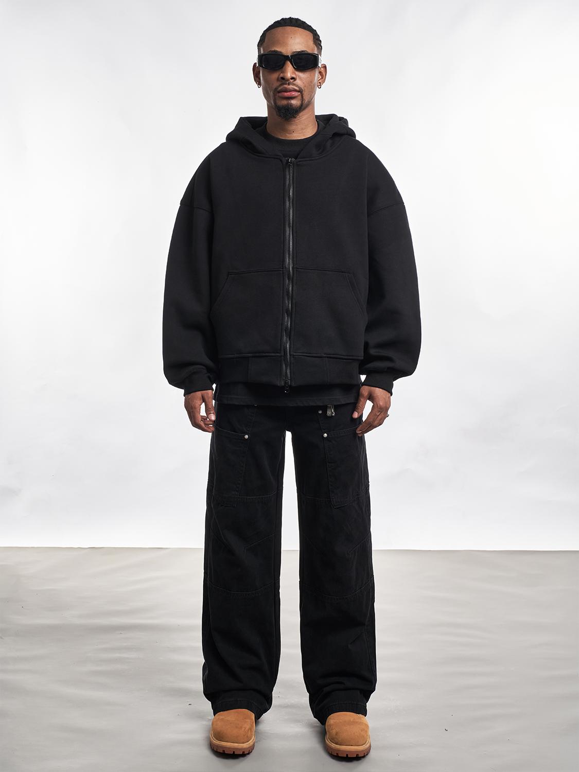 F3F Select Basic Oversize Zip Up Hoodie
