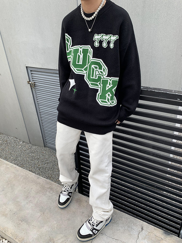 Luck 777 Knit Sweater
