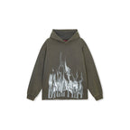 DICETINY Logo Flame Printed Hoodie